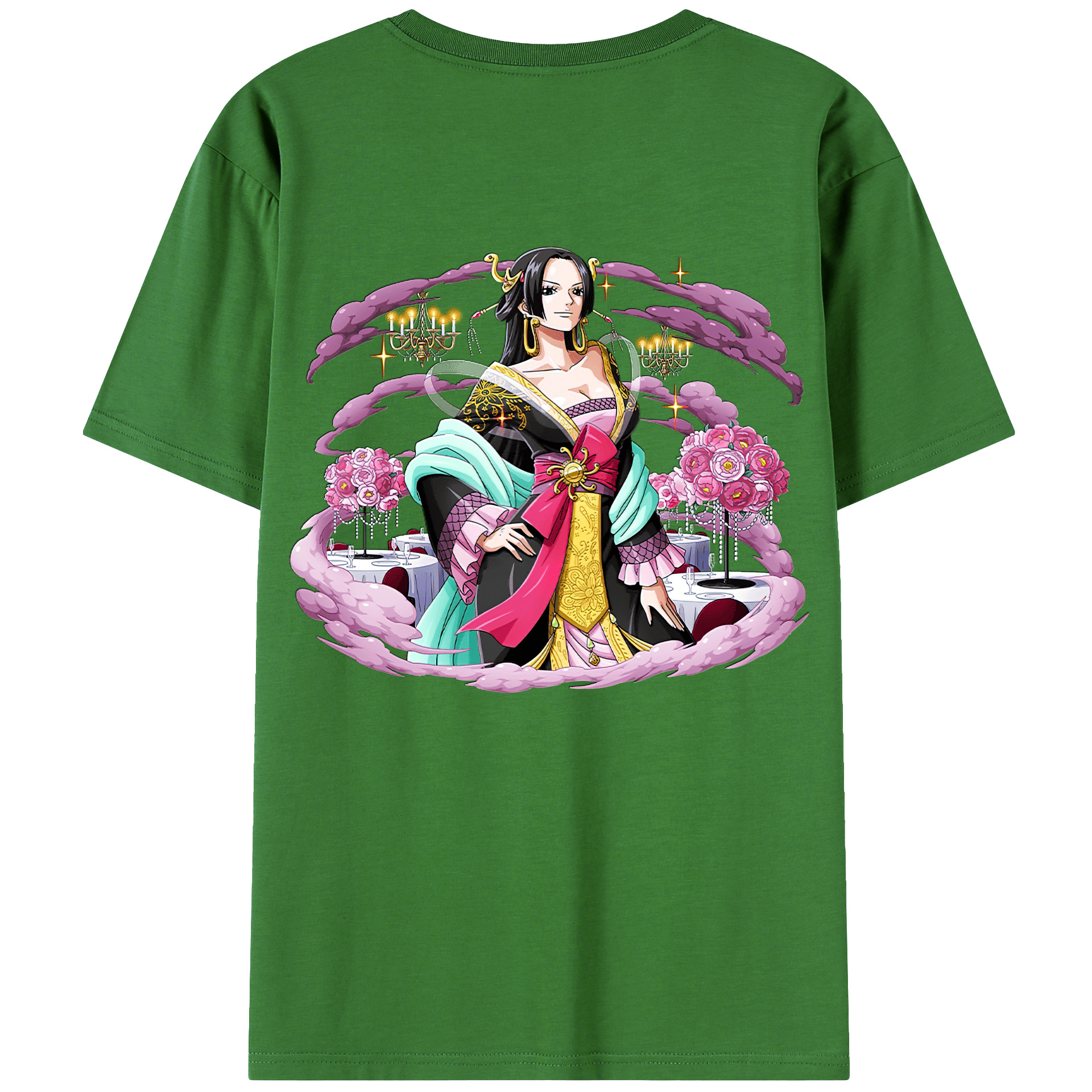 ワンピース ボア・ハンコック ONE PIECE Boa·Hancock レディース半袖Tシャツ(バックプリント)